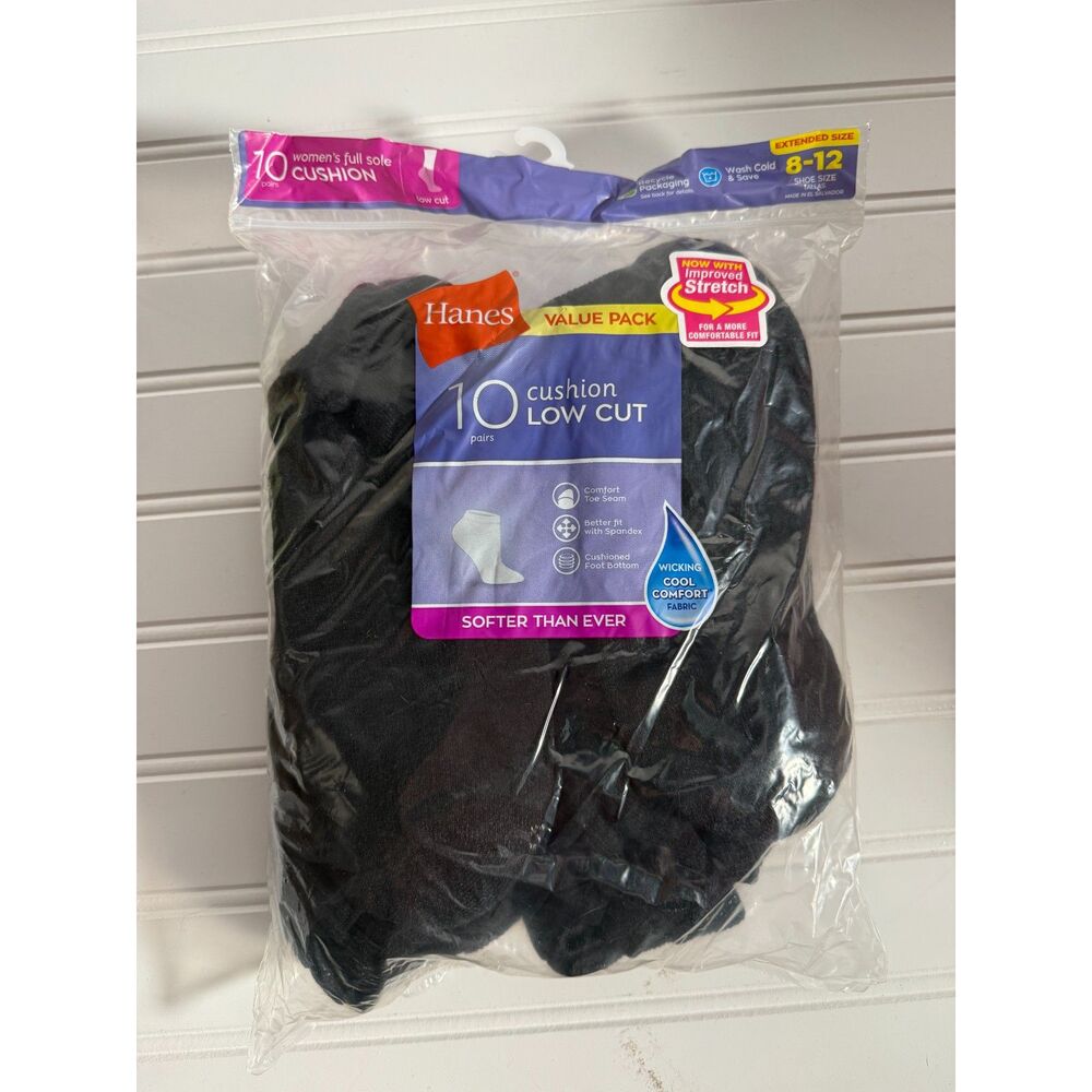 New Hanes Womens Low Cut Socks